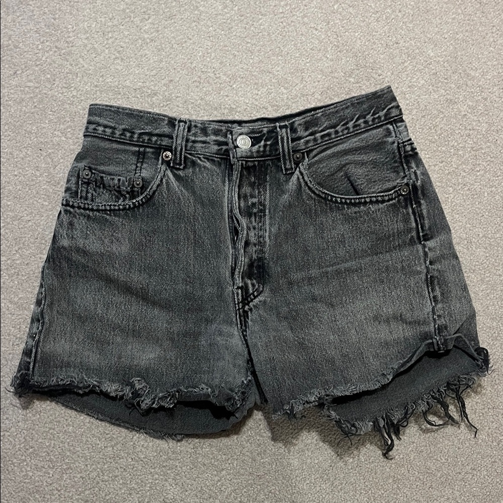 Levi's Charcoal Jean Shorts